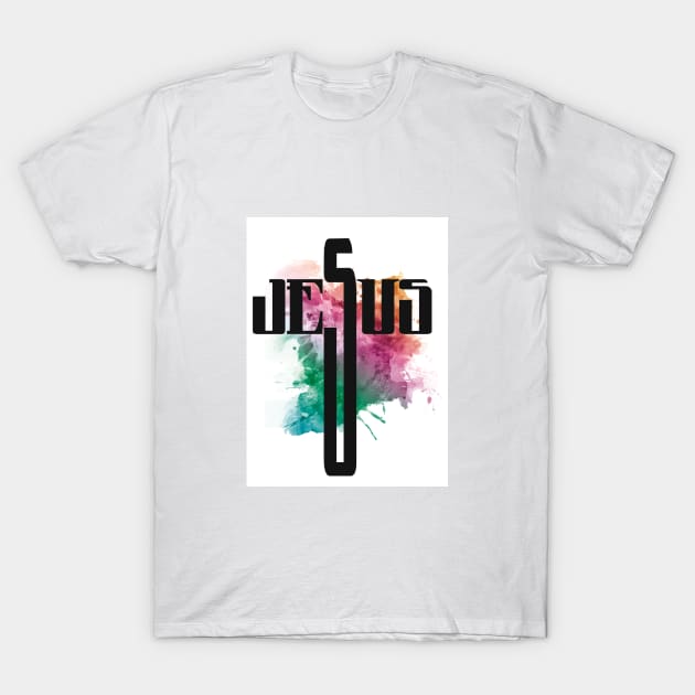 jesus, cristo, dios, jesuscristo, vector, dibujo, cristianismo, cristiano T-Shirt by linearte